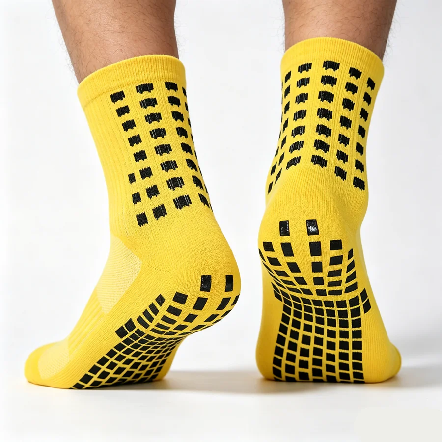 3/6/10pairs unisex non slip grip sports athletic cycling socks running towel bottom breathable shockproof exercise view 4