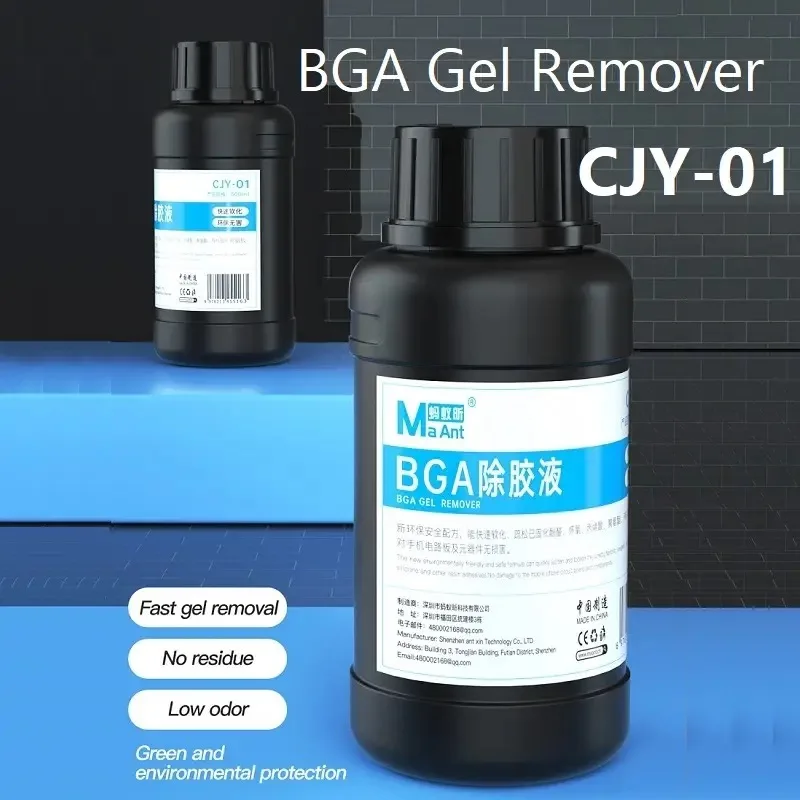 Maant bga gel entferner CJY-01 cpu nand wifi kleber flüssiger reiniger 500ml bga ic kleber epoxy telefon reparatur werkzeug