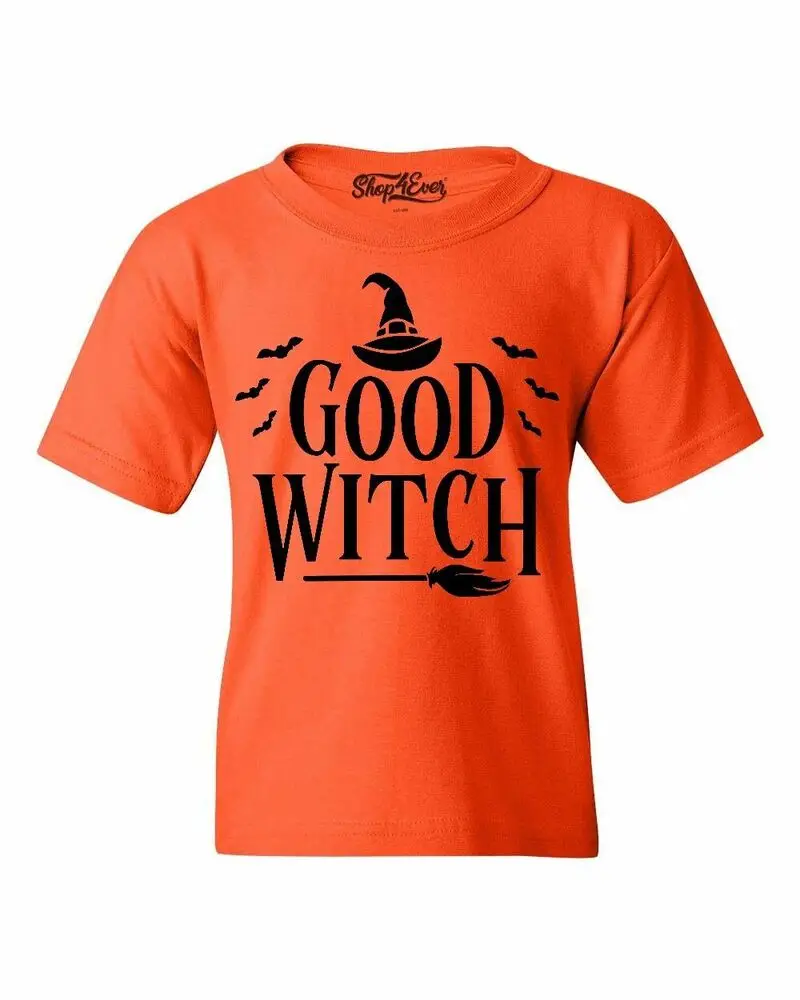 Good Witch Blk Youth's T-Shirt Funny Matching Best Friends Halloween ShirtsUnisex T-shirts for Men Women Summer Tees Cotton Luxu