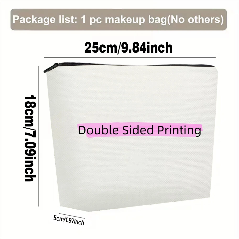 Kosmetiktasche 1 Stück, Italien-Reise-Themen-Leinen-Kosmetiktasche, Leichte Kosmetiktasche mit Reißverschluss für Damen – Detail 5