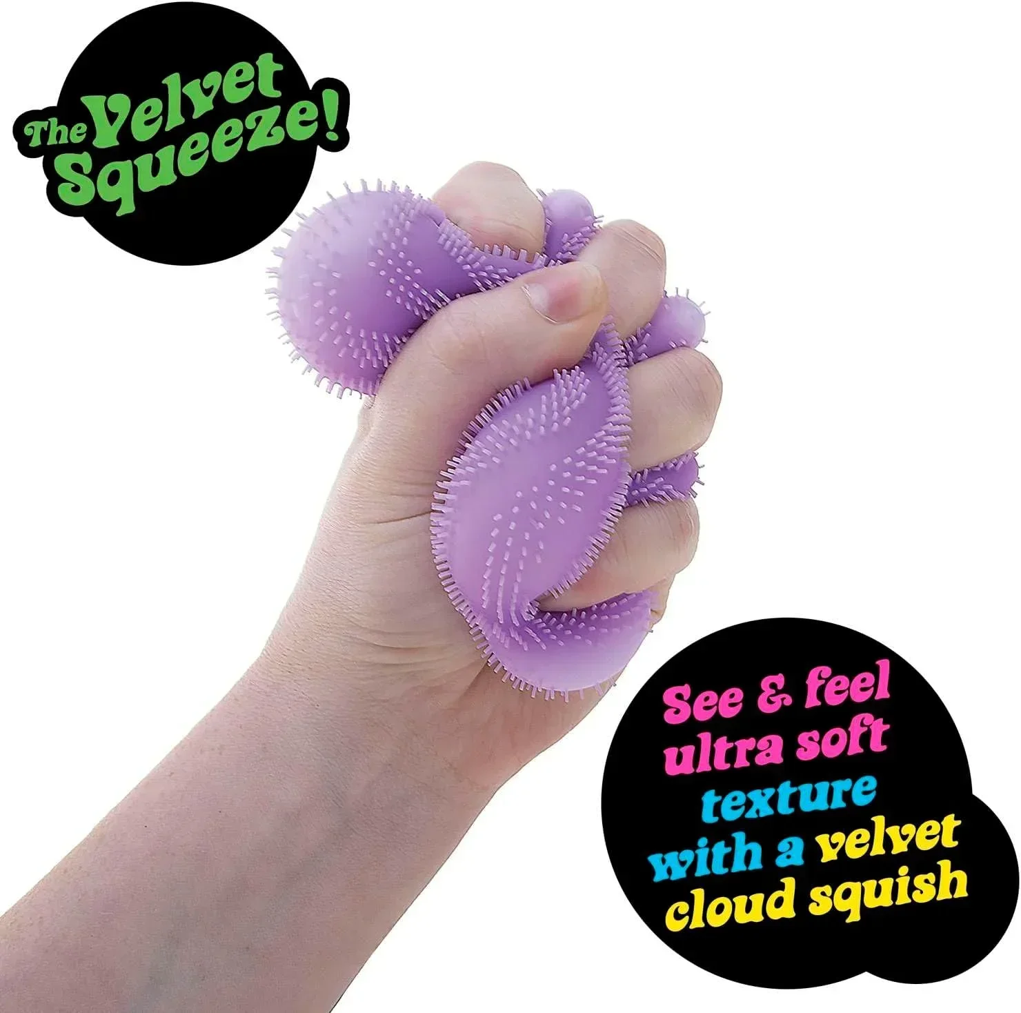 Schylling Fuzz Ball Serie Desktop-Ornament Stressabbau-Spielzeug Geeignet für Menschen unter Druck Spaßiger Weicher Stressball – Detail 5