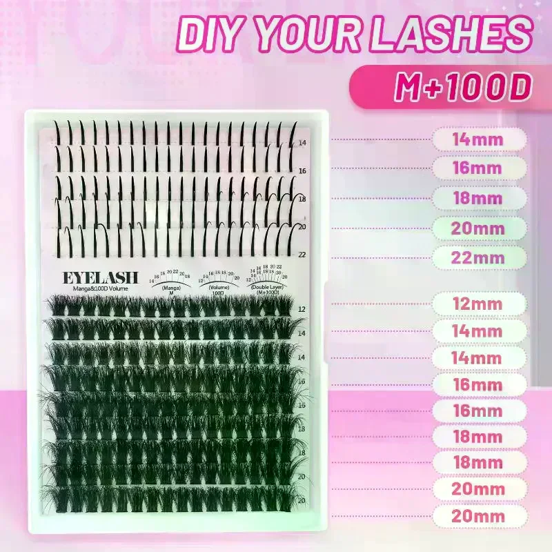 Набор пучковых ресниц: объемны – обзор и цена Eyelash Extension Volume Lashes