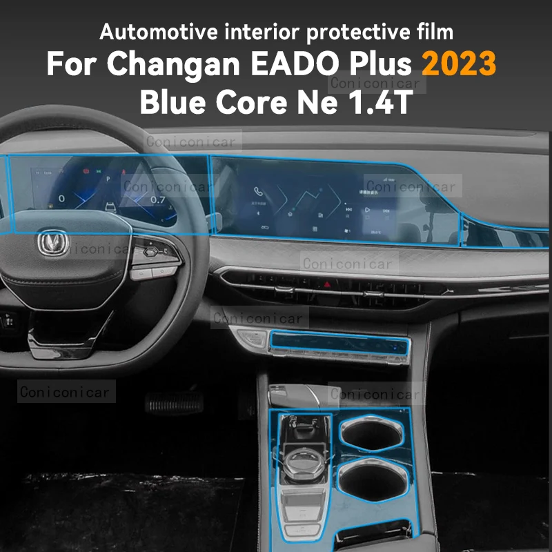 

For CHANGAN EADO Plus Blue Core Ne 1.4T 2023 Car Gearbox Panel Film Dashboard Protective Sticker Interior Anti-Scratch Film