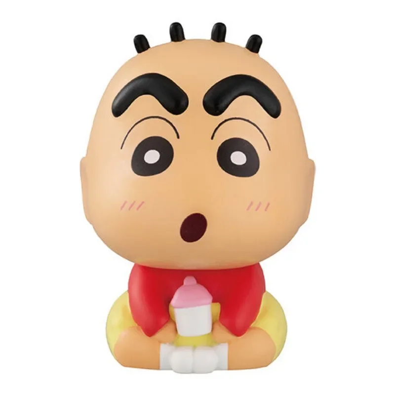 Bandai Original Crayon Shin-chan Gashapon 08 Rotate Egg Baby Styling Kazama Tōru Shinji Anime Action Figure Toys Model Doll Gift