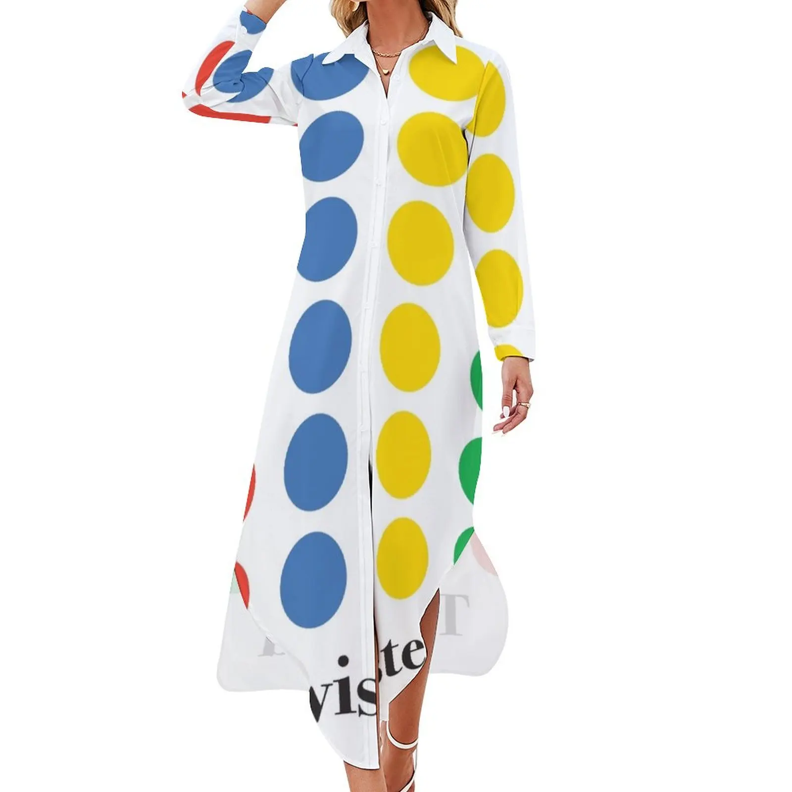 

Twisted Twister Long Sleeved Shirt Dress Women's summer dresses Women long dress