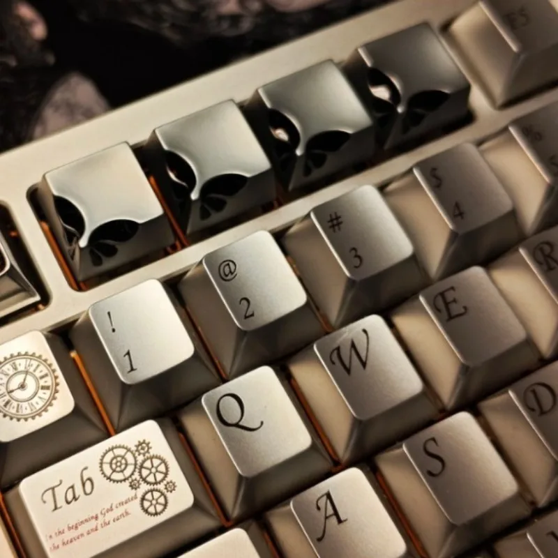 

Butterfly Theme Keycaps Set Customized 9mm Profile Zinc Alloy Keyboard KeyCaps for Mechanical Keyboard Creativity Accessories