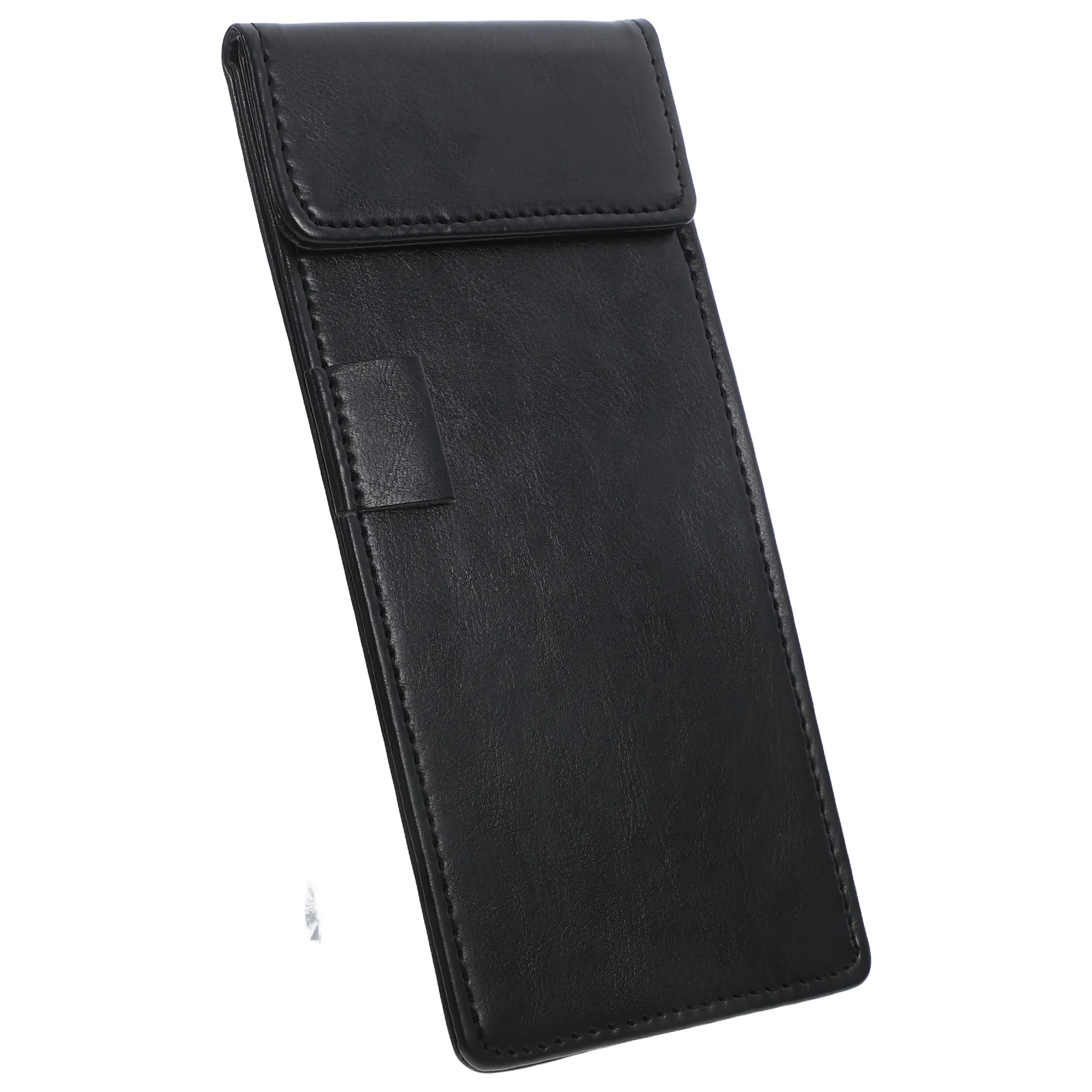 

Small Clipboard Artificial Pen Holder Multi-Function Receipt Menu Clipboard for Restaurant Office Small Note Pad