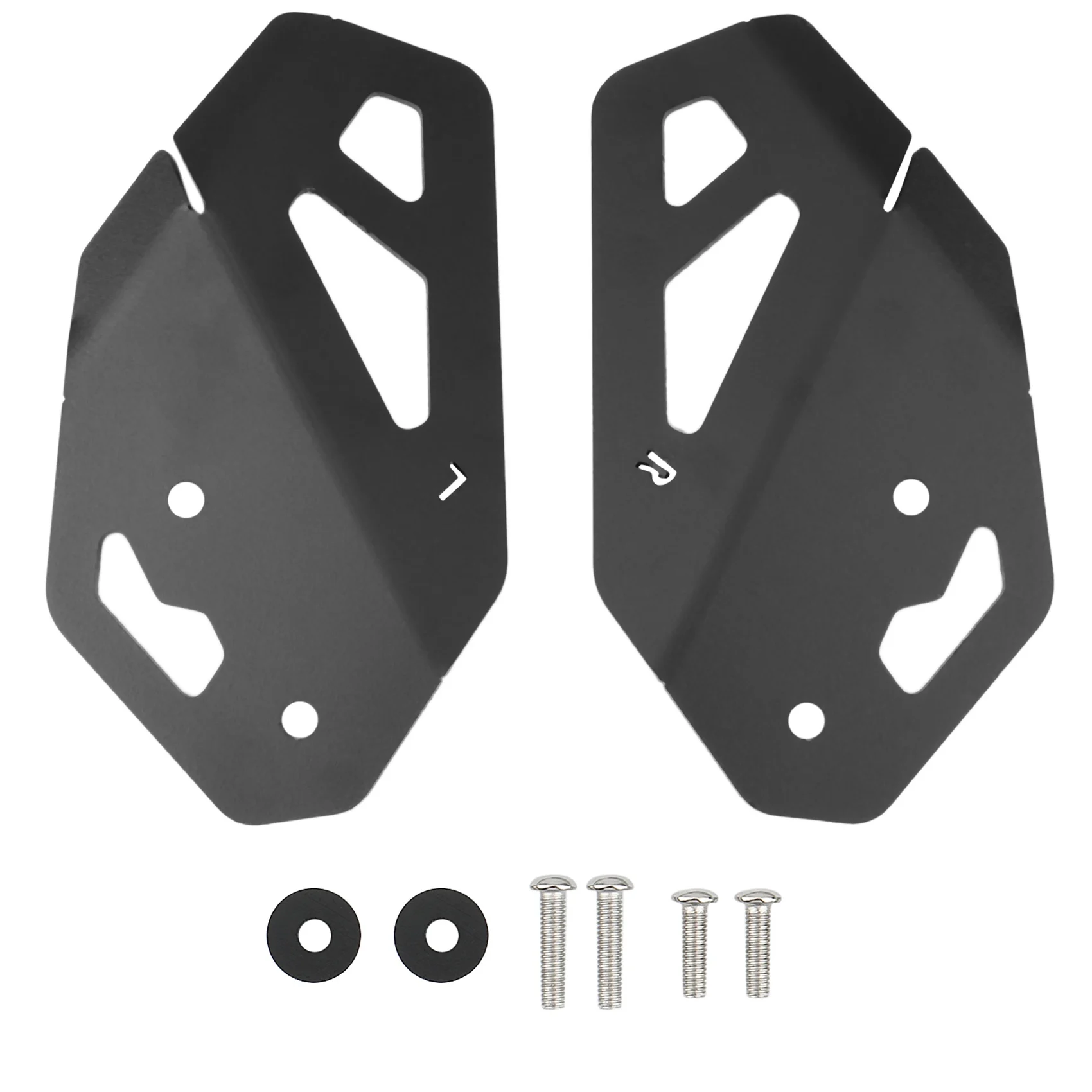 

Motorcycle Left and Right Foot Peg Heel Cover Brake Cylinder Guard for TRIUMPH Tiger 900 GT PRO RALLY(Black)