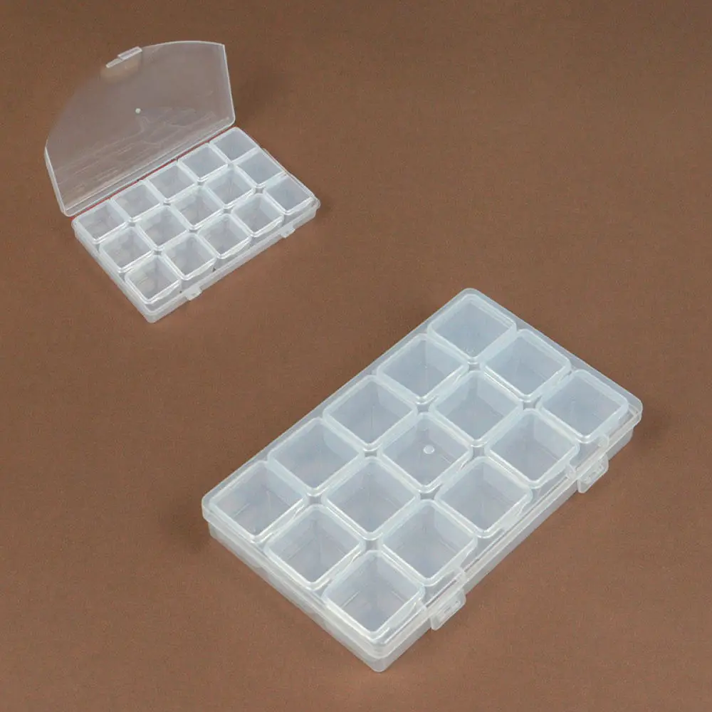 Organizer Storage Case For Jewelry Bead Nail Art Accessories Transparent Plastic Box Container For Craft Findings