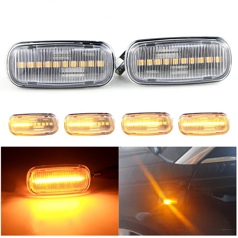 

2PCS for Audi A3 S3 8P A4 RS4 S4 B6 B7 A4 S4 RS4 B8 A6 S6 RS6 A6 C5 A6 S6 RS6 C7 LED Dynamic Side Marker Light Turn Signal Light