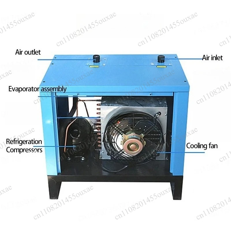Air Compressor Refrigeration Dryer 1.5 Cubic Meters with Filter Air Compressor Compressed Air Cold Dryer Drying Equipment