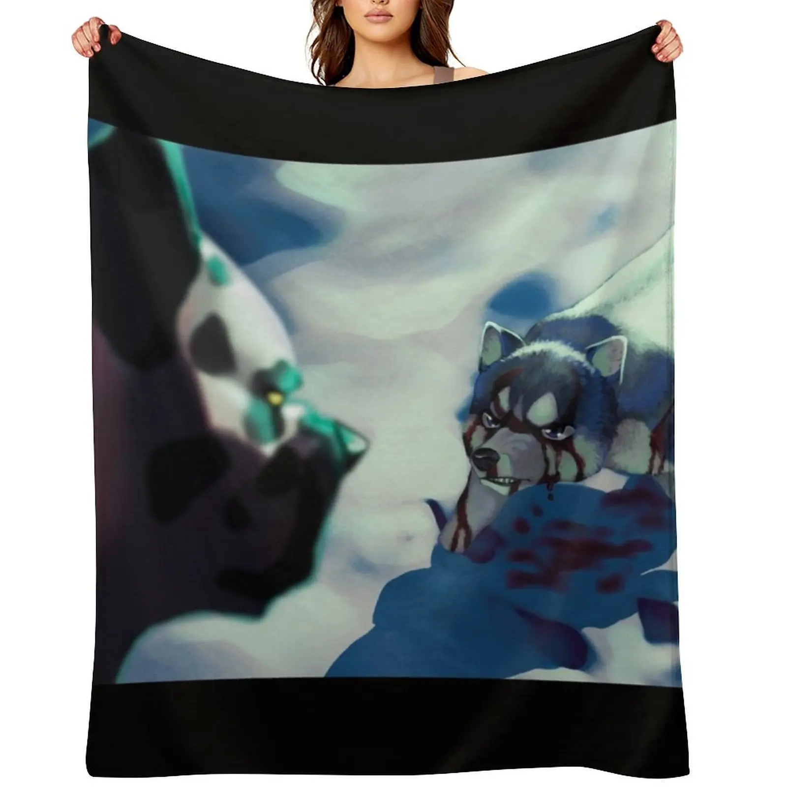 

Face off Throw Blanket Summer christmas gifts Soft Plush Plaid Heavy Blankets