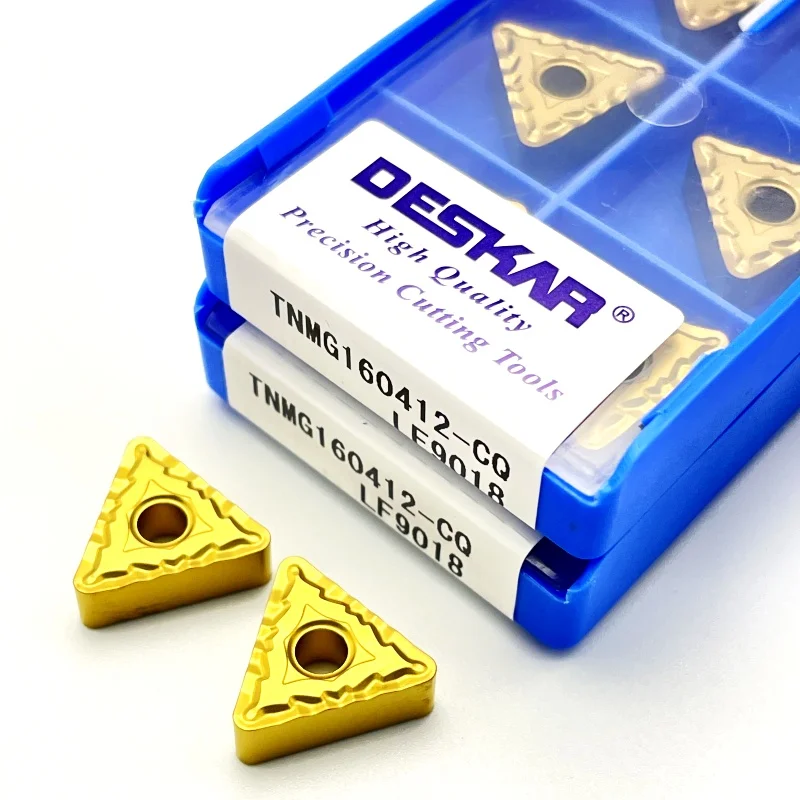 

TNMG160404 TNMG160408 TNMG160412-CQ LF9018 DESKAR 100% Original CNC Lathe Turning Inserts External Turning Tool Carbide Blades