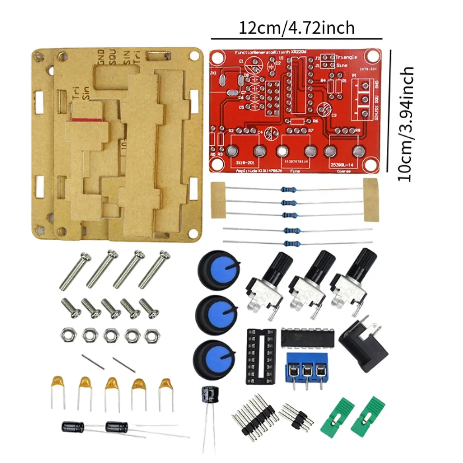 XR2206 Function Signal Generator Sturdy 1 Hz-1 MHz for Hobbyists