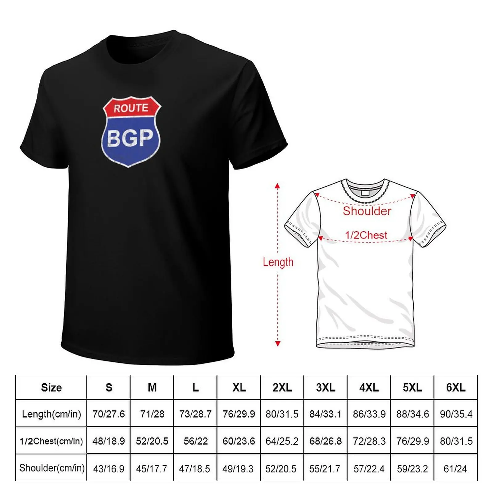 Route BGP Network - IT - Tech T-Shirt men t shirt cotton 100% T-Shirt
