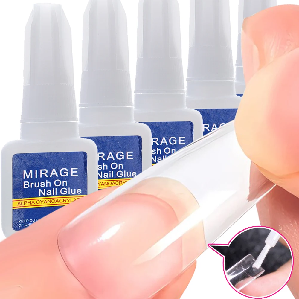 Self-use Nail Glue, Unhas Vestindo, Super Forte, Unhas Falsas, Decoração de Arte, Adesão Durável, Adesão de Secagem Rápida, Cola Manicure, 10g