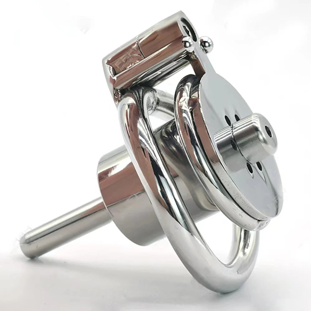 2025 New Hardcore Inverted Male Chastity Cage & Cage Cock Lock Steel Cylinder Penis Rings Negative Adults Sextoys For Men Gay 18