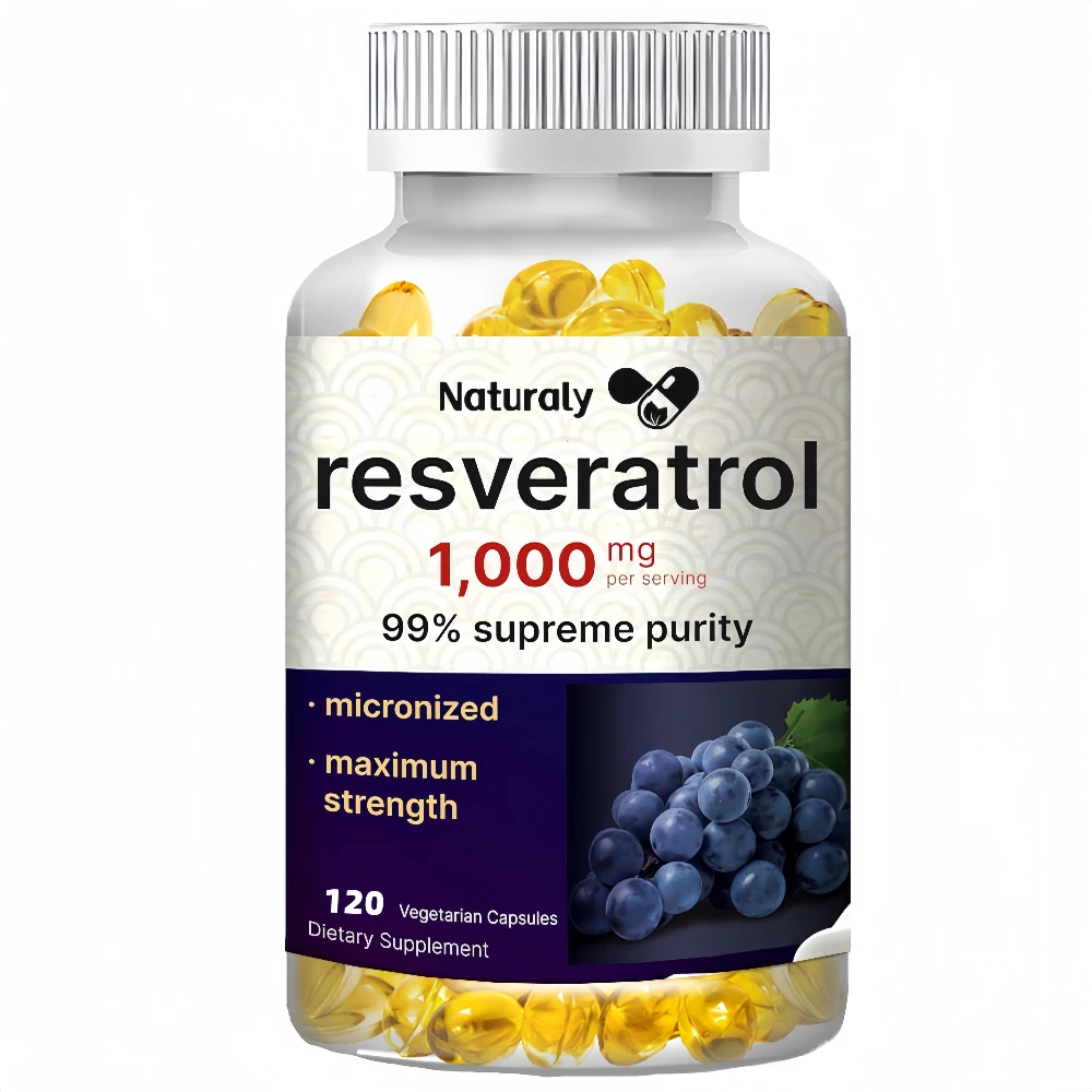 Resveratrol 1000 Mg - Helps Support Digestive Health and Immune System