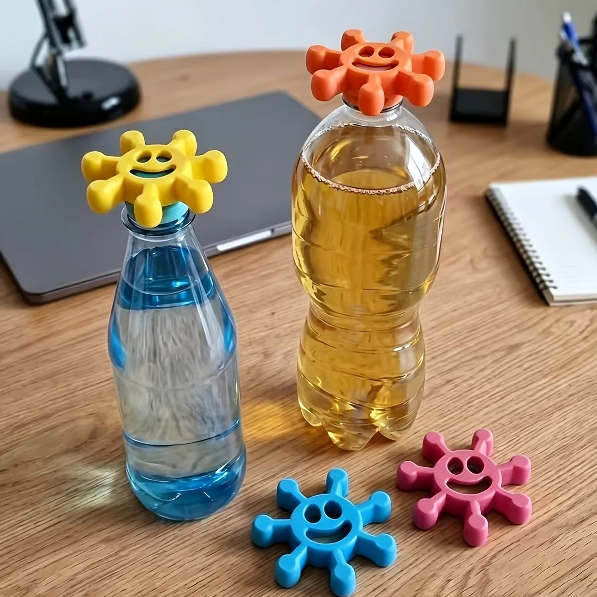Smile Sunflower Bottle Opener, Household Portable Soda Drink Labor-saving Bottle Opener Cap Opener