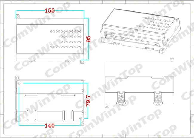 CWT-MB318G 4PT + 3AI + 8DI + 8DO PT100 RS485 RS232 Ethernet Modbus Rtu Tcp Io Erwerb Modul