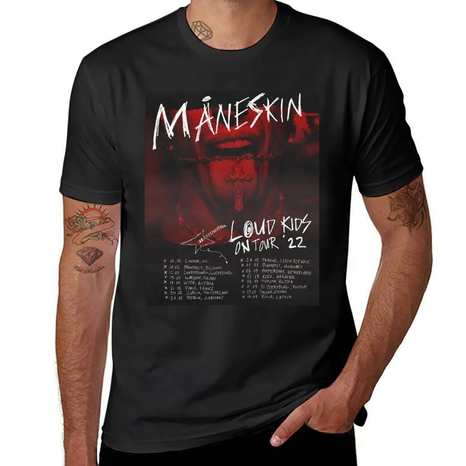 

MANESKIN maneskin,mneskin T-Shirt rapper graphic tees custom t-shirts cotton man t-shirts summer shirt anime shirts men