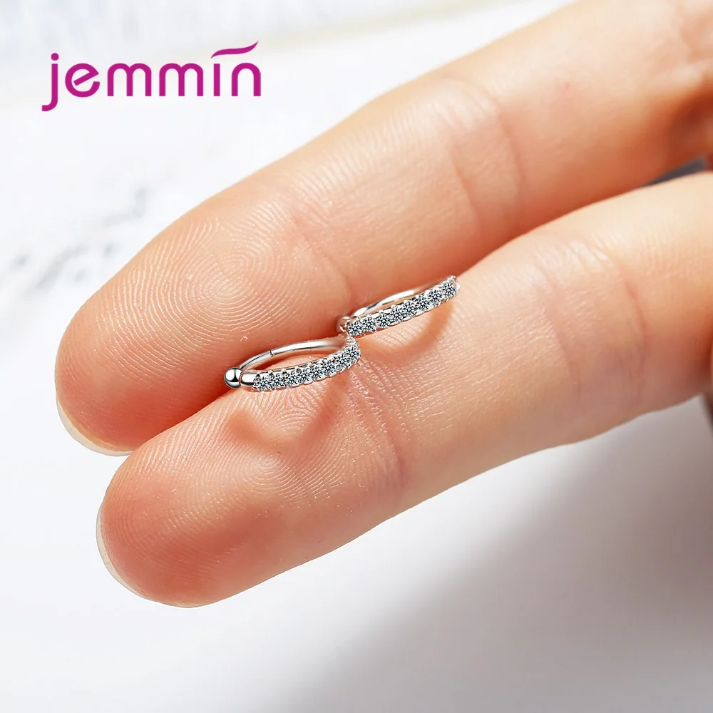 925 Silver  Ear Clip Fashion Jewelry Trendy Style Sparkling Cubic Zirconia Best Gift For Women Girls Party Appointment