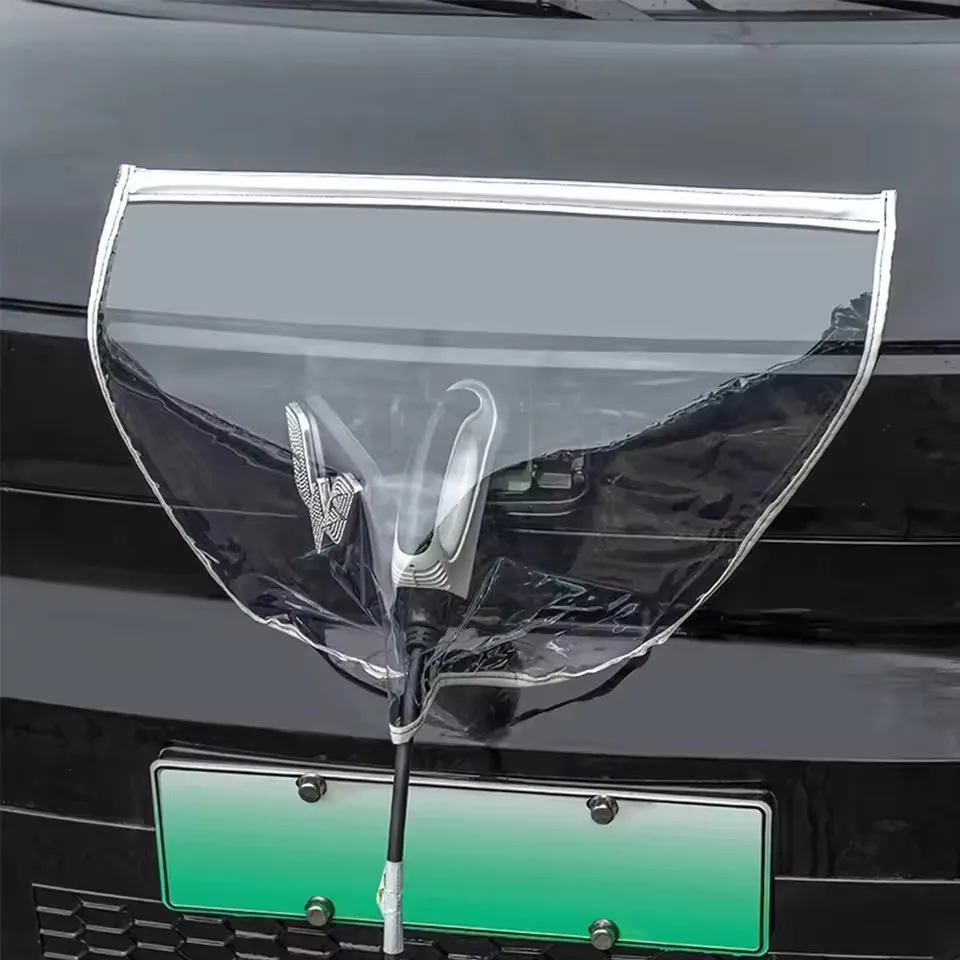 Universal EV Charging Rain Cover Waterproof Anti‑Dust Charger Connector Protector for Electric Vehicle Outdoor Charging