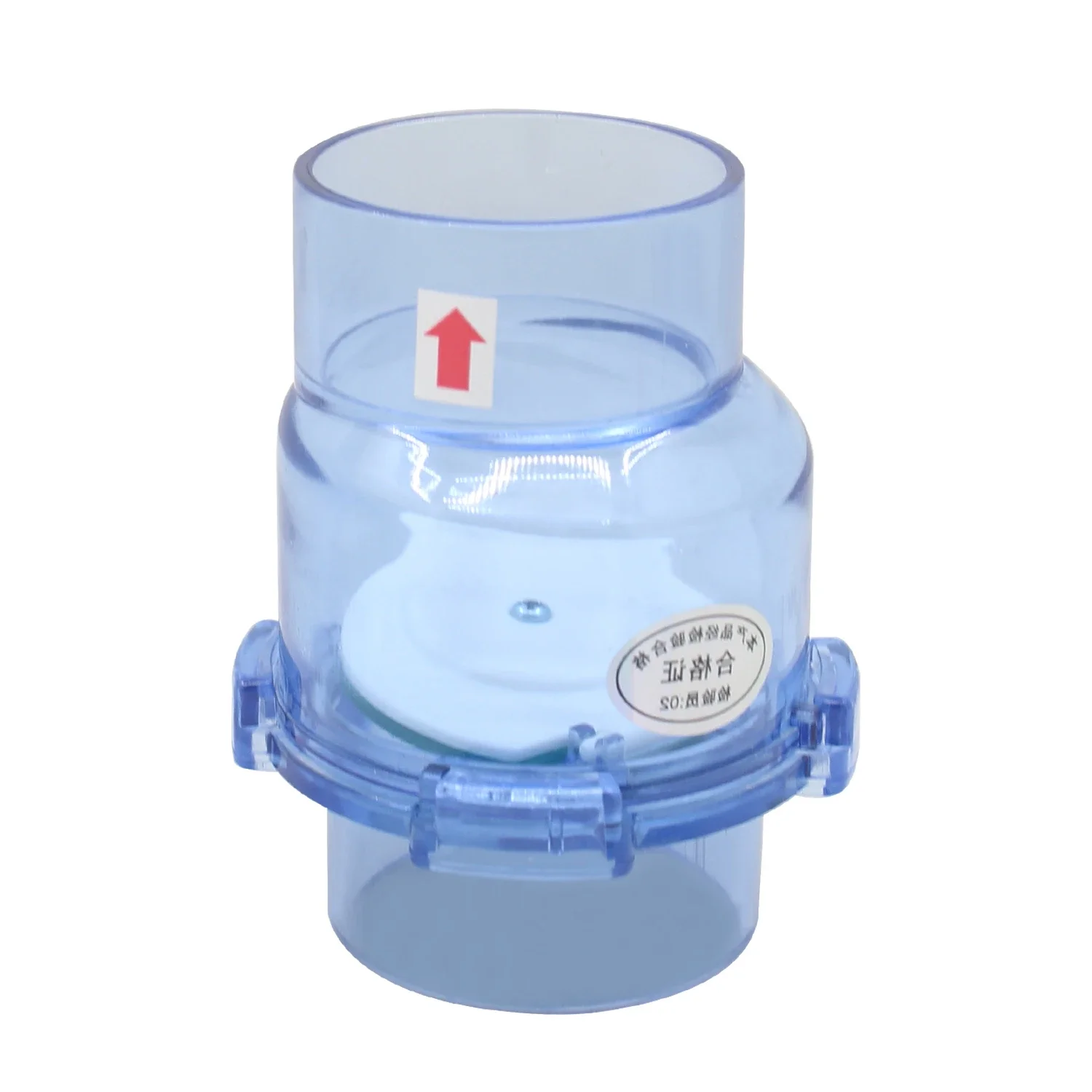 Transparent Check Valve Drainpipe Non-return Flap Valve Check Valve Combination Sets Kitchen Sewer Deodorization 50mm Flap UPVC