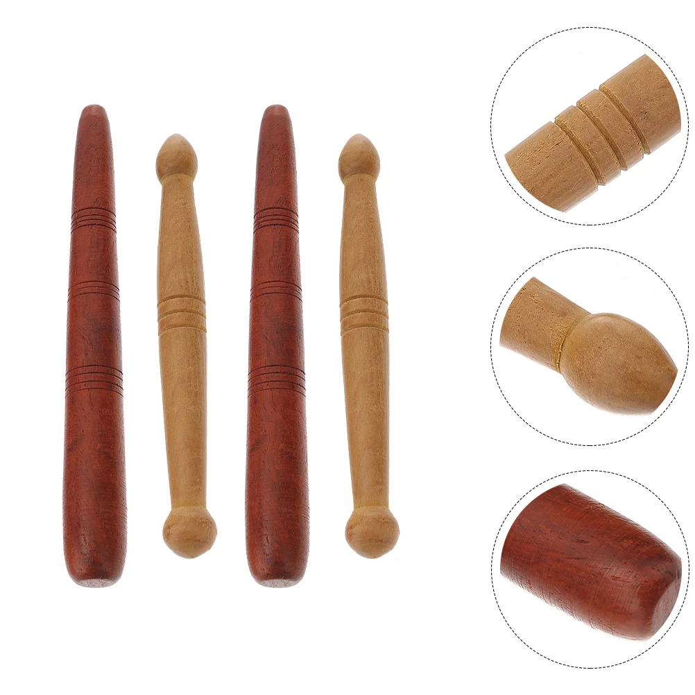 

4pcs Foot Massage Sticks Wooden Tools Acupoint Hand Body Massagers Premium Wood Smooth Safe Use Multipurpose Relief