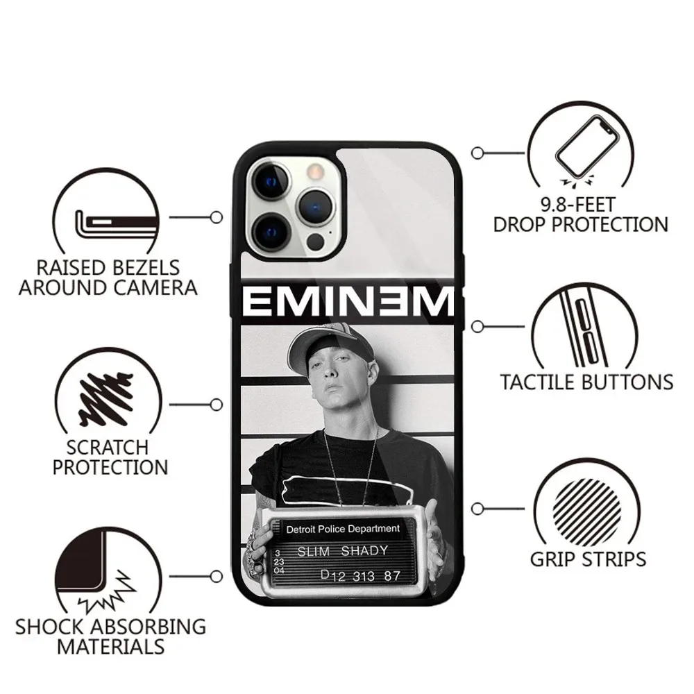 Rapper E-Eminem Phone Case For iPhone 16,15,14,13,12,11,Plus,Pro,Max,Mini Magsafe Magnetic Wireless Charging