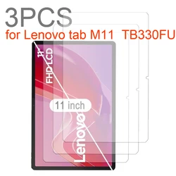 3PCS for Lenovo tab M11 11''  TB330FU 2024 Tempered Glass screen protector 3 packs protective tablet film HD Antiscratch