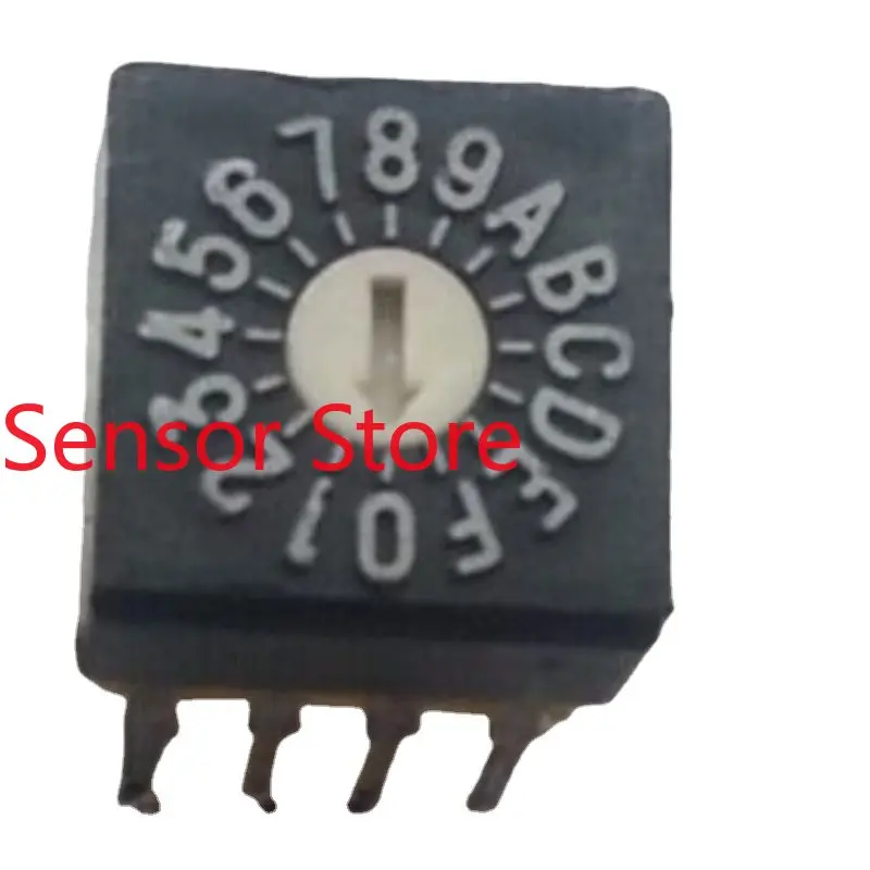 

10PCS S-5070C 0-F/16 Bit Rotary Coding Band Switch Direct Insertion 6-pin Positive Code