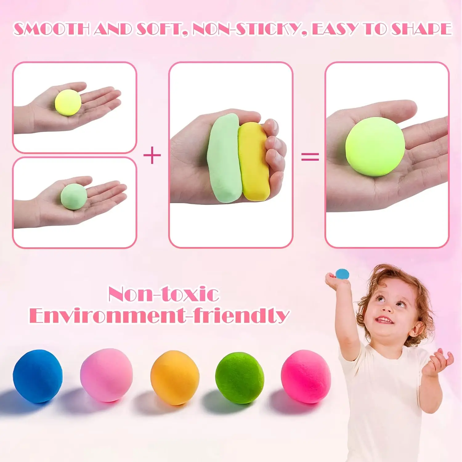 420g Ultra-light Clay Doughs Polymeer Air Dry Clay Mud Non-toxic Light Clay Space Mud Handmade Kids Art Crafts Toy Oversized Bag