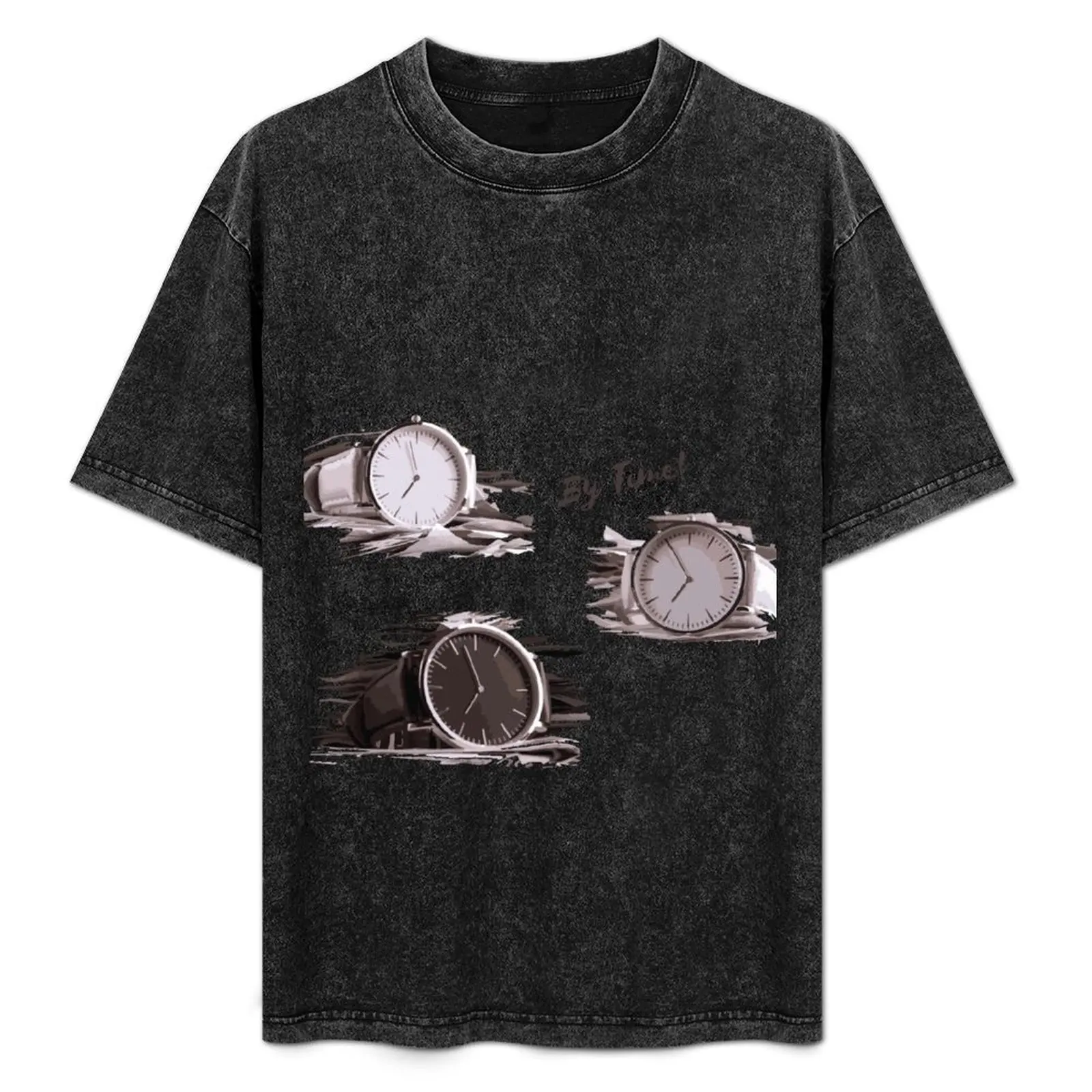

Time and tide wait for no man T-Shirt Minimal Art Print T-Shirt