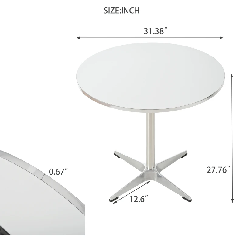 Modern Circular Table Small Tea Table  With A Minimalist Style Suitable For Use In Family Dining Rooms Kitchens  And Living Ro
