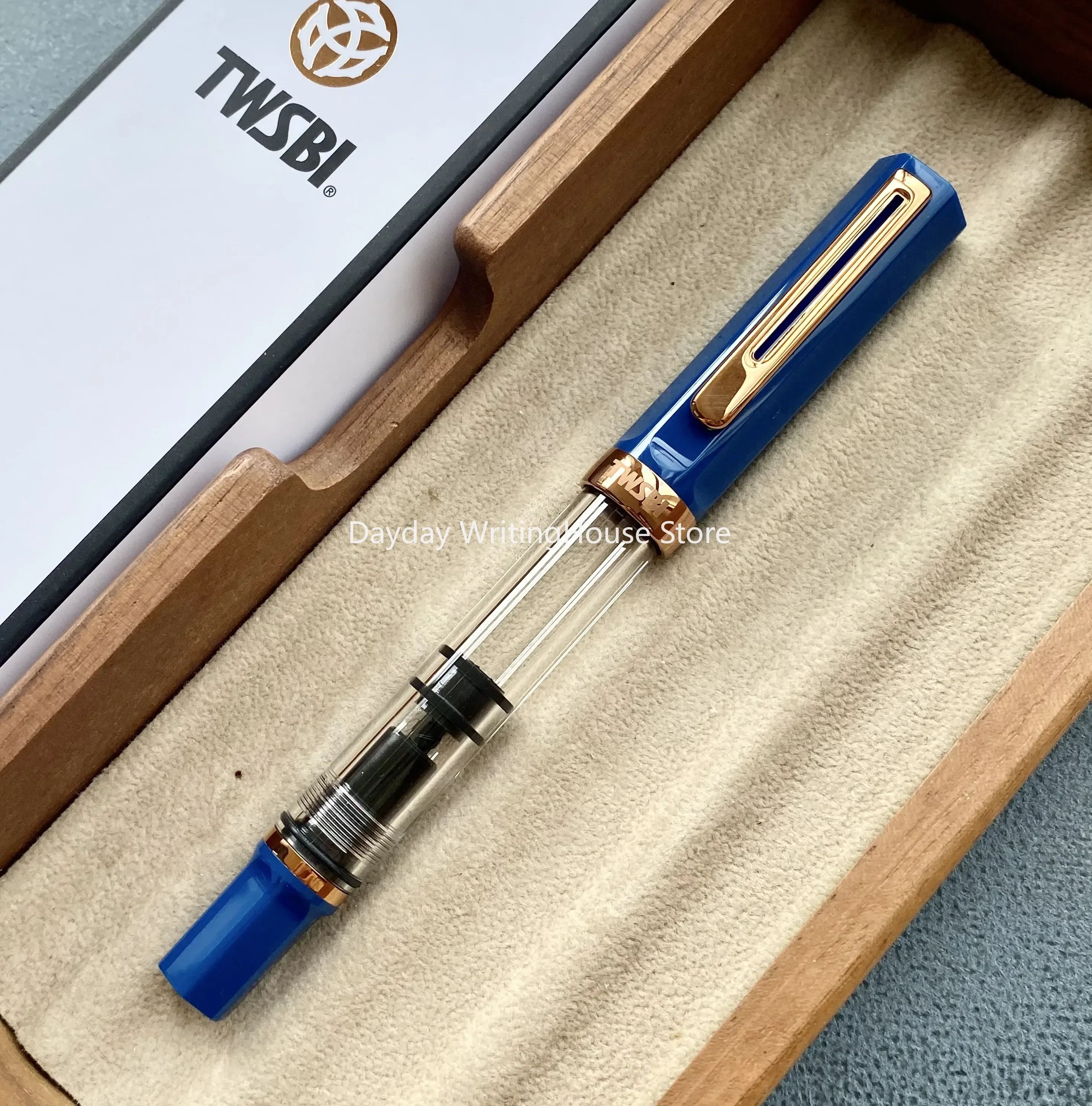 Oryginalne pióro wieczne TWSBI ECO Piston Resin Transparent Limited Color Barrel Large Capacity Ink Storage Students Writing Gift