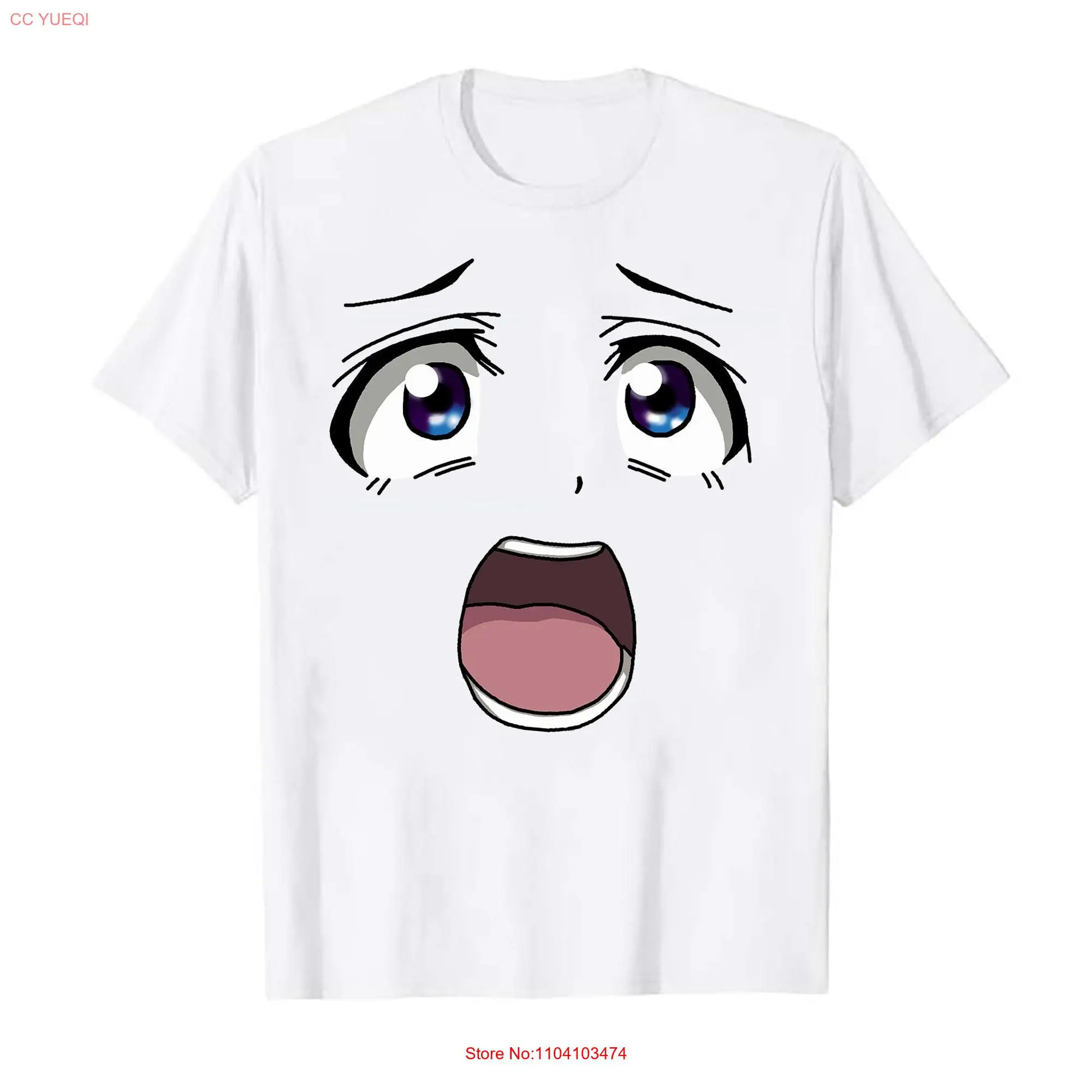 I Love Anime Face Japanese Art T Shirt Inspired by the Nerd Chic Comic Con Manga  long or short sleeves