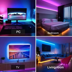 LED -Streifenleuchten RGB 5 m 10 m 20 m 30m LED -Raumleuchte mit Steuerung App flexibeles Band Luces LED -Klebeband für Schlafzimmer Dekoration 10 Hauptverkaufs -LED -Licht für Sofa - №5