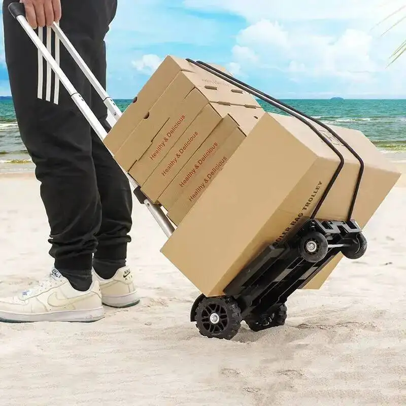 portable-folding-push-truck-trolley-suitable-home-storage-supplies-luggage-flatbed-cart-car-travel-portable-luggage-trolley