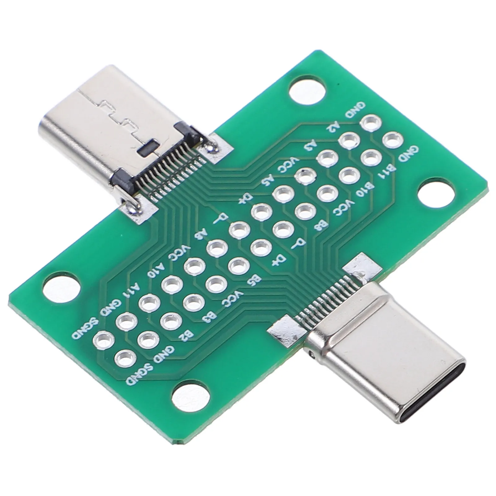 Type C Pin Board Dual-Sided Reversible USB Type-C Adapter Board for Data Testing Debugging Development Interface