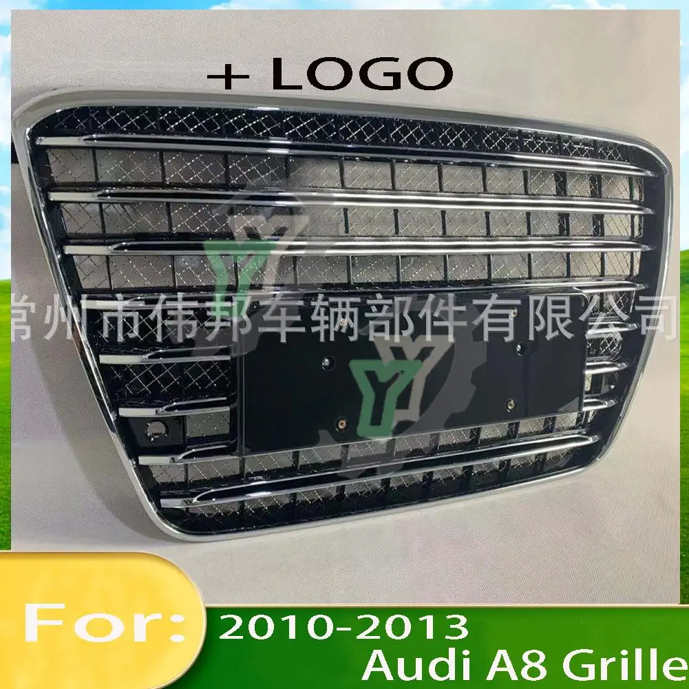 

For Audi A8/A8L 2011 2012 2013 2014 Car Front Bumper Grille Centre Panel Styling Upper Grill (Modify For W12 style)