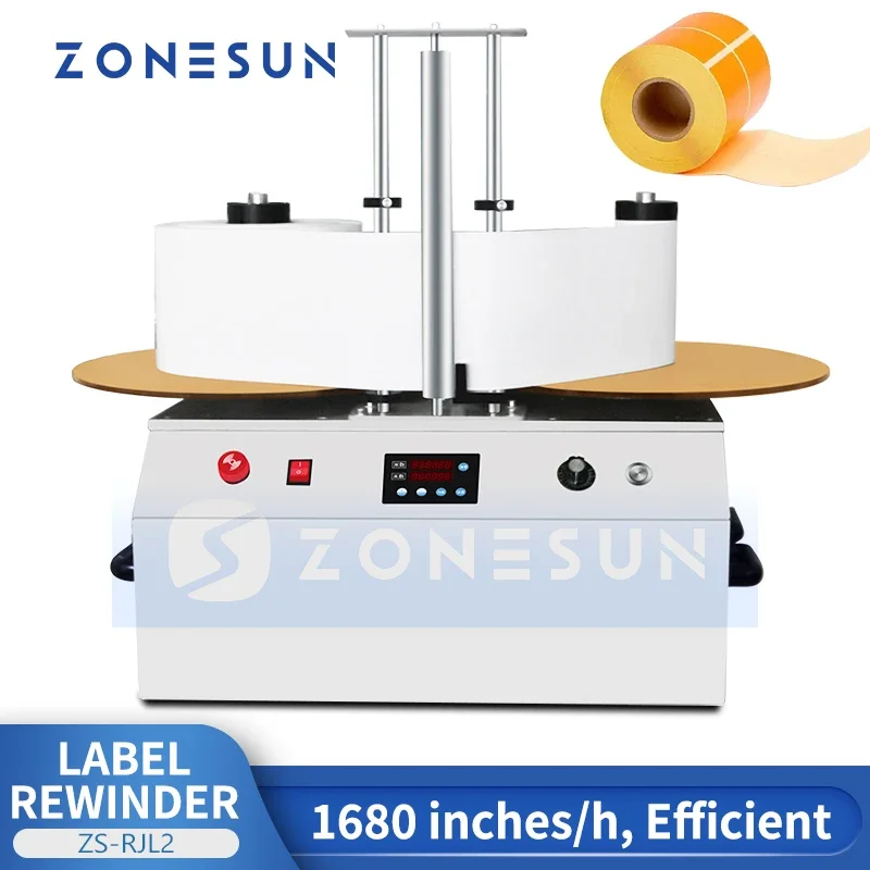 ZONESUN ZS-RJL2 Intelligent Label Rewinding & Counting Machine Label Rewinder