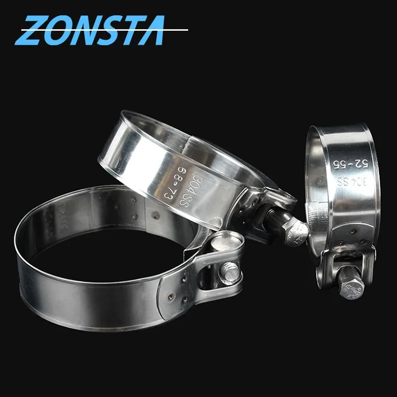 1pcs 304 Stainless Steel Powerful Hose Clamp Exhaust Air Water Pipes Durable Sealing Powerful Strength Repair Welding Tools