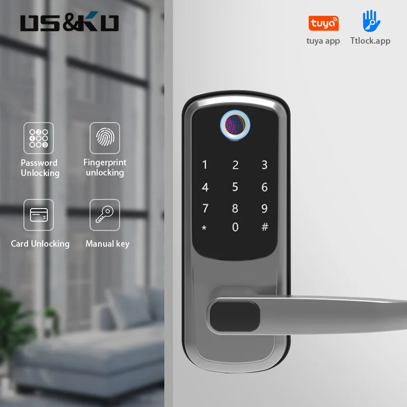 Wooden Door Smart Lock Apartment Password Lock Pass Smart Door Lock Wholesale Spherical Electronic Lock Household Fingerprint Lo