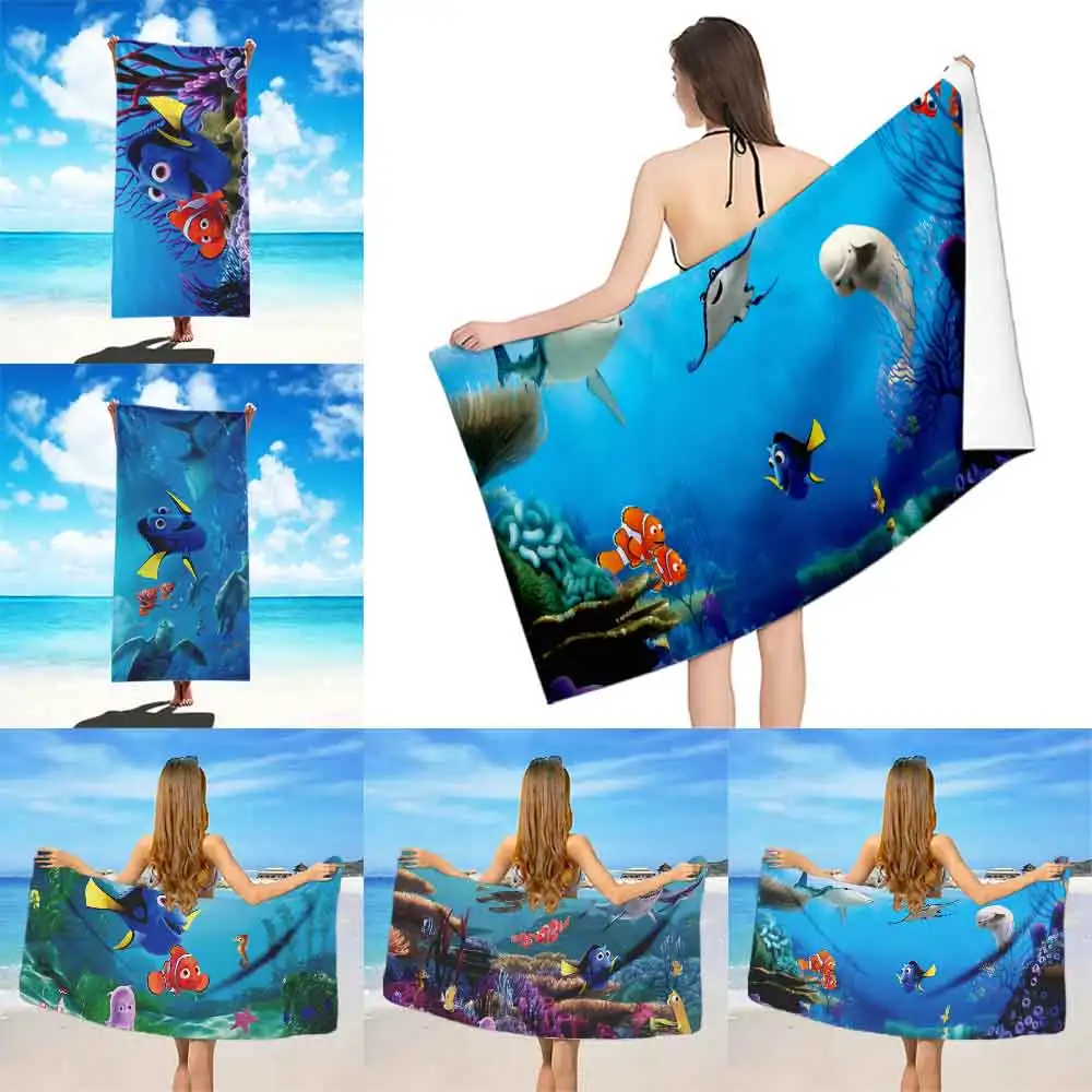

Finding Nemo Beach Towel Microfiber Sand Free Quick Dry Soft Sandproof Pool Towels Gift for Women Travel Gym Shower Camping
