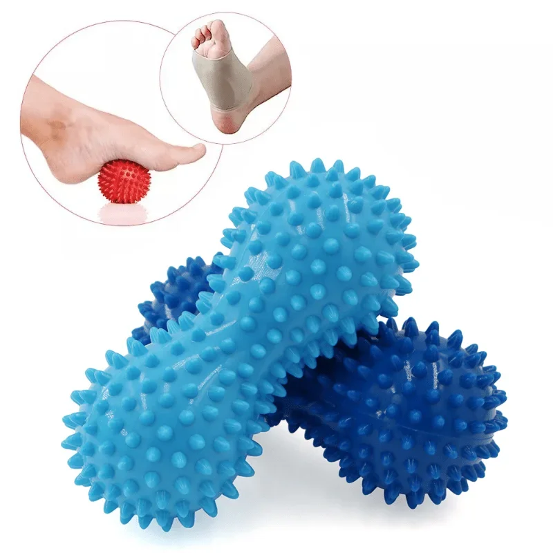 Fußmassageroller Erdnussförmiger Stacheliger Hockey-Puck Myofasziales Entspannungsball-Set für Fitness und Entspannung – Detail 6