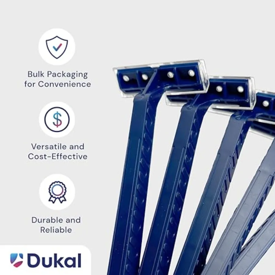 ماكينة حلاقة DawnMist TwinBlade للاستعمال مرة واحدة بمقبض أزرق، عبوة كبيرة مكونة من 2000 حلاقة دقيقة للعناية بسلاسة ومريحة في الوجه اليومي #3