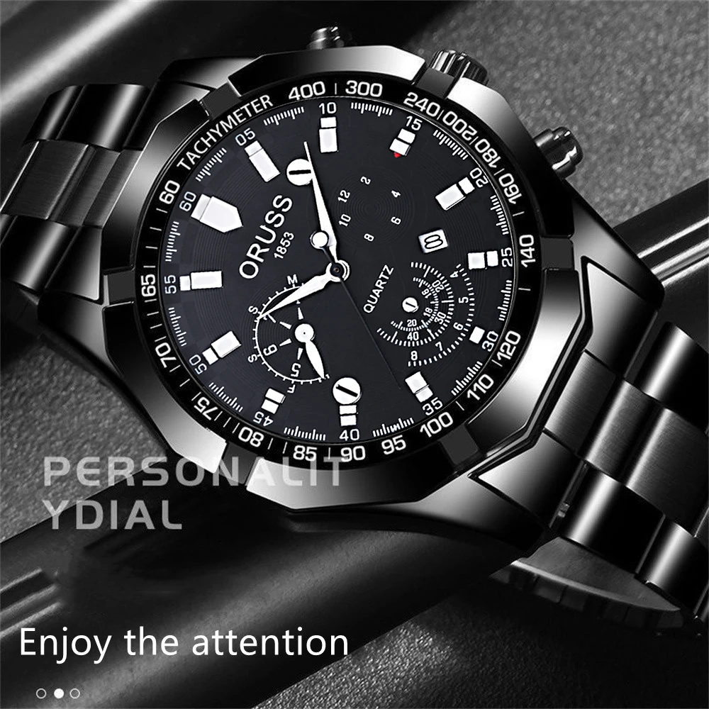 Youth all-in-one fashion men\'s watch trend gentleman handsome large dial high-grade atmosphere business sports leisure student m