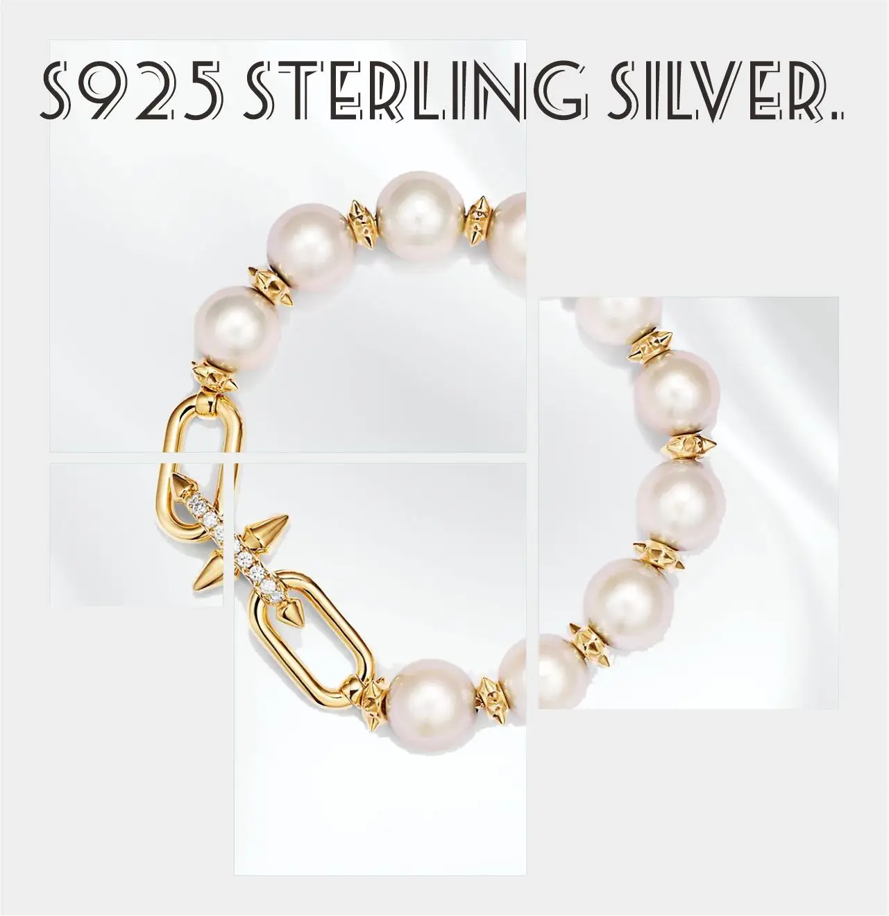 925 Sterling Silver 2024 New Bracelet Trident Couple Ladies Men Pearl Luxury Party Rival Bracelet Tiff Titan by Pharrell William