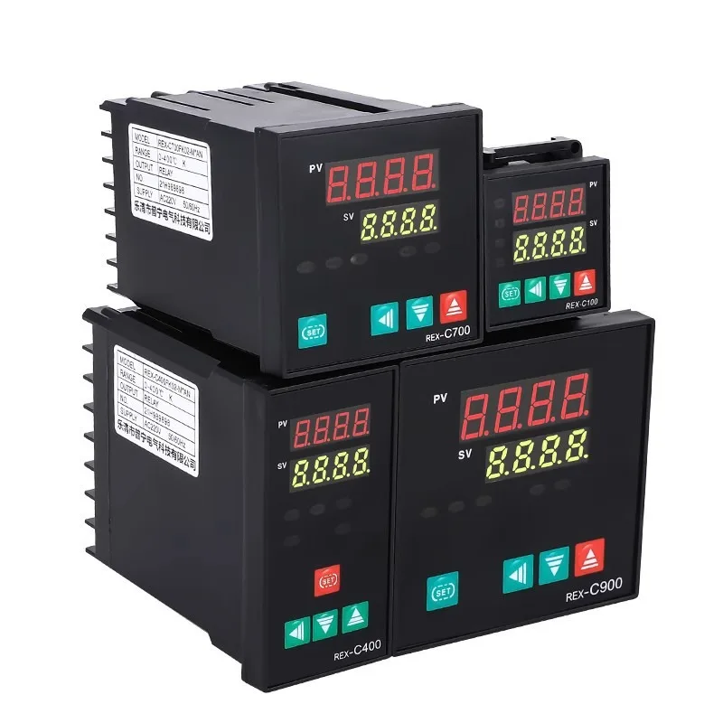 REX-C Series Digital Display Temperature Controller PID Thermostat Adjustable 100-240V